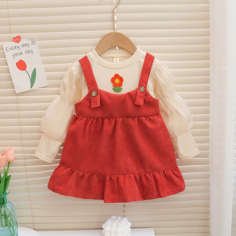 CLEARANCE SALE [Dress Lengan Panjang] 4 Tahun BB 14-18kg Gaun Anak Cewek Perempuan