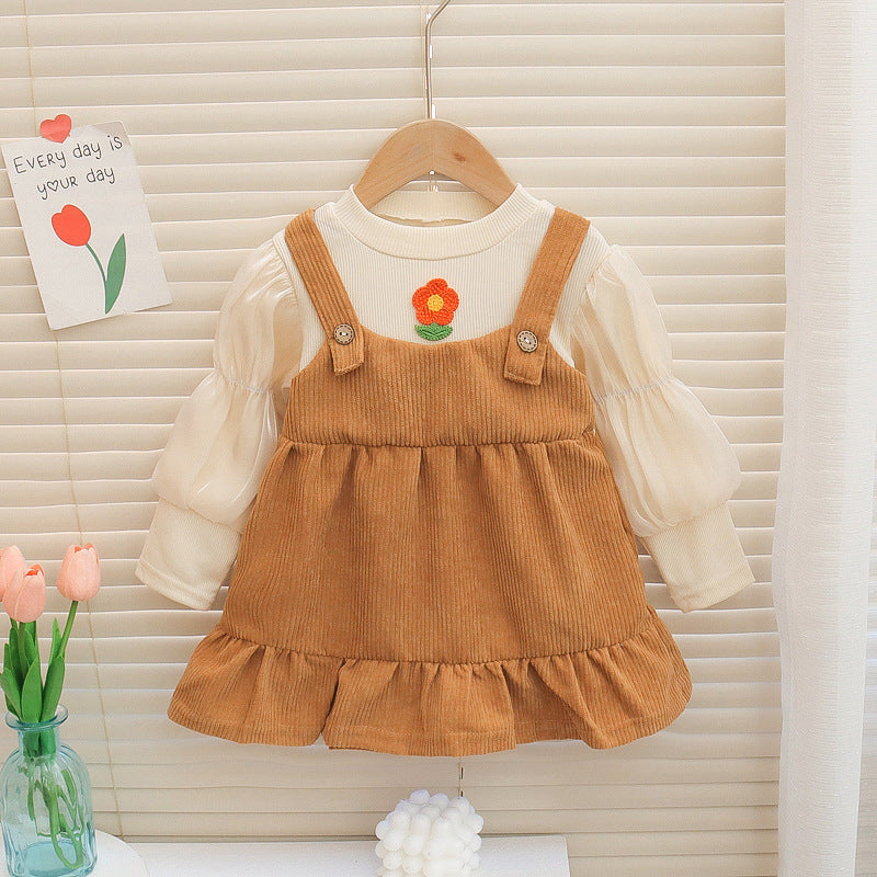 CLEARANCE SALE [Dress Lengan Panjang] 4 Tahun BB 14-18kg Gaun Anak Cewek Perempuan