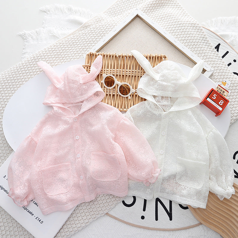 [352385] - Baju Atasan Jaket 3D Fashion Anak Perempuan - Motif Bunny Ears