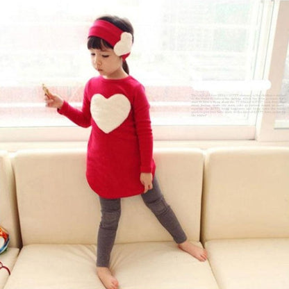 [356131] - Baju Setelan Anak Perempuan Import - Motif Big Love