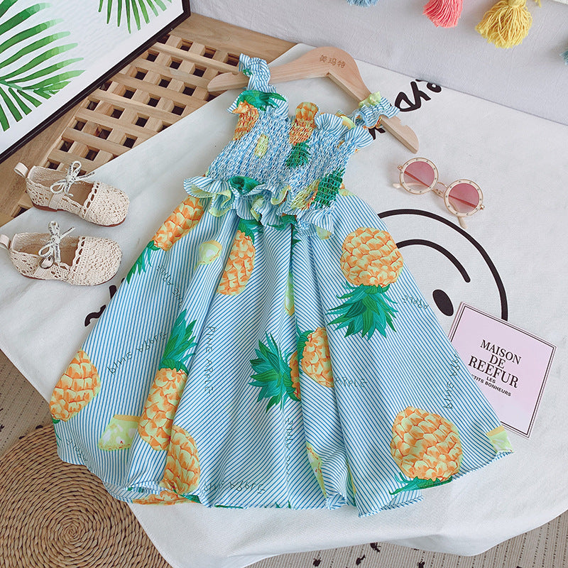 [363198] - Setelan Blouse Fashion Trend Anak Perempuan - Motif Fruit Lines