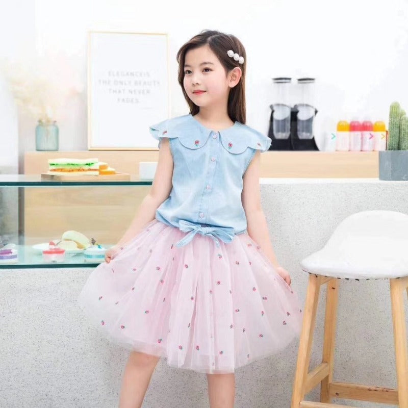 [363213] - Setelan Fashion Trend Anak Perempuan - Motif Little Flower