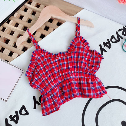 [363342] - Setelan Fashion Anak Perempuan - Motif Plaid Tartan