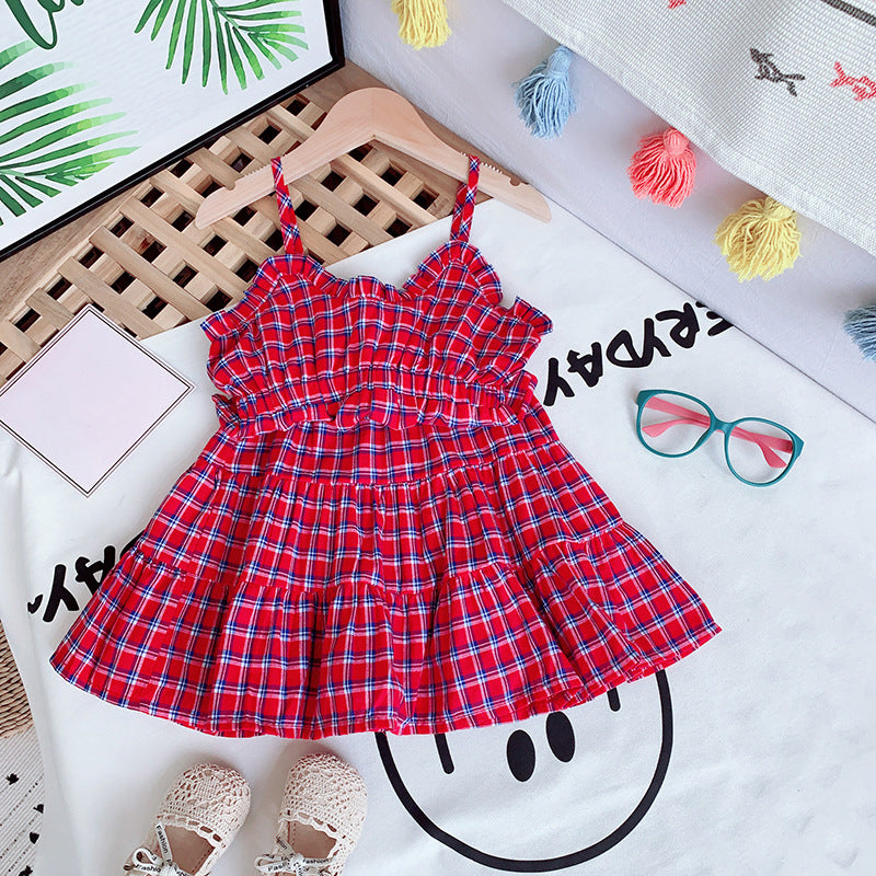 [363342] - Setelan Fashion Anak Perempuan - Motif Plaid Tartan