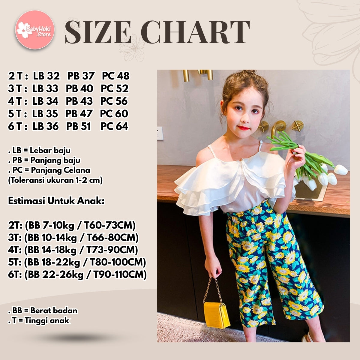 [363373] - Setelan Ootd Fashion Anak Perempuan - Motif Wide Collar