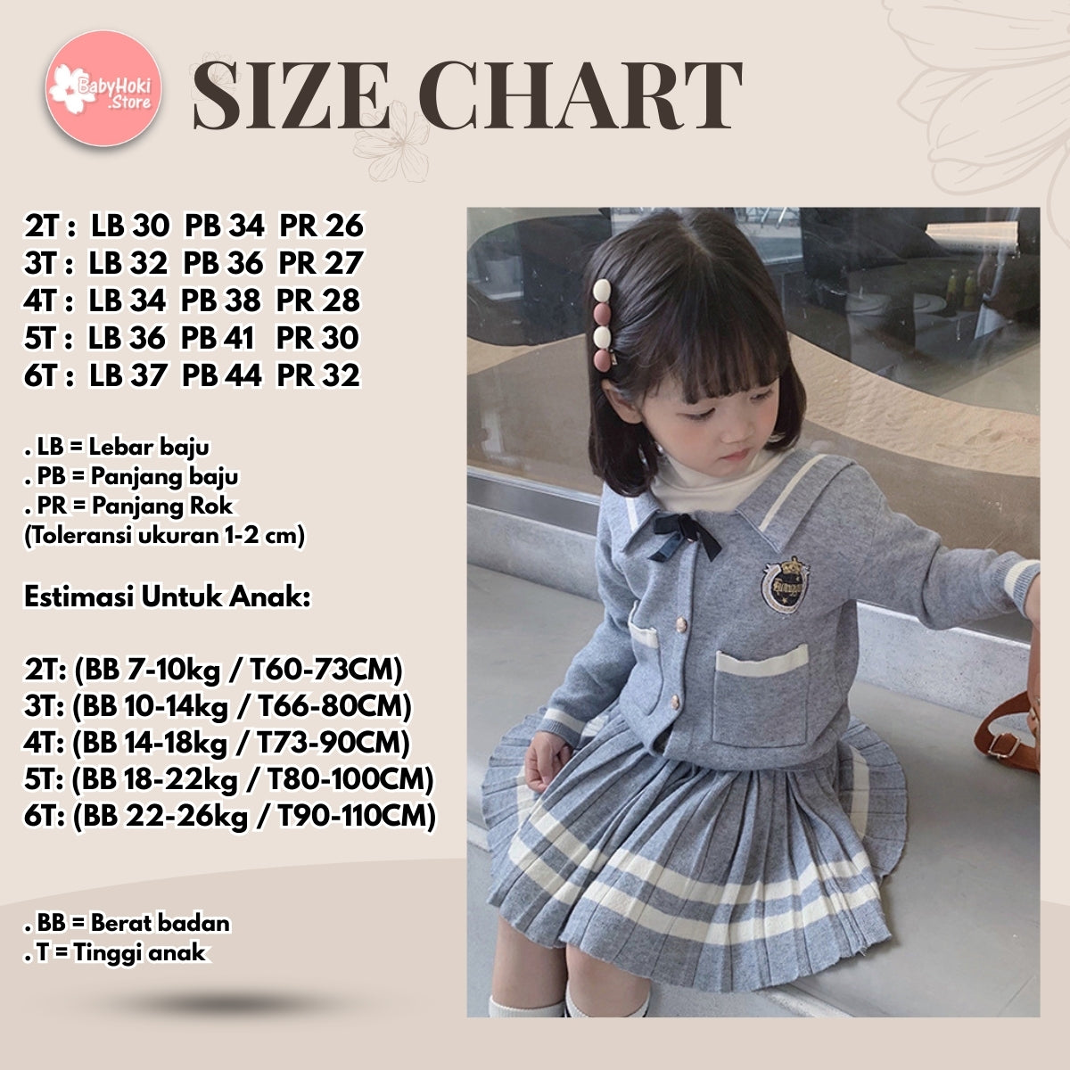 [363403] - Oneset Knit Rajut Uniform Korea Jepang Setelan Seragam Sekolah Fashion Outfit Rok Plisket Anak Cewek Perempuan - Motif White Line