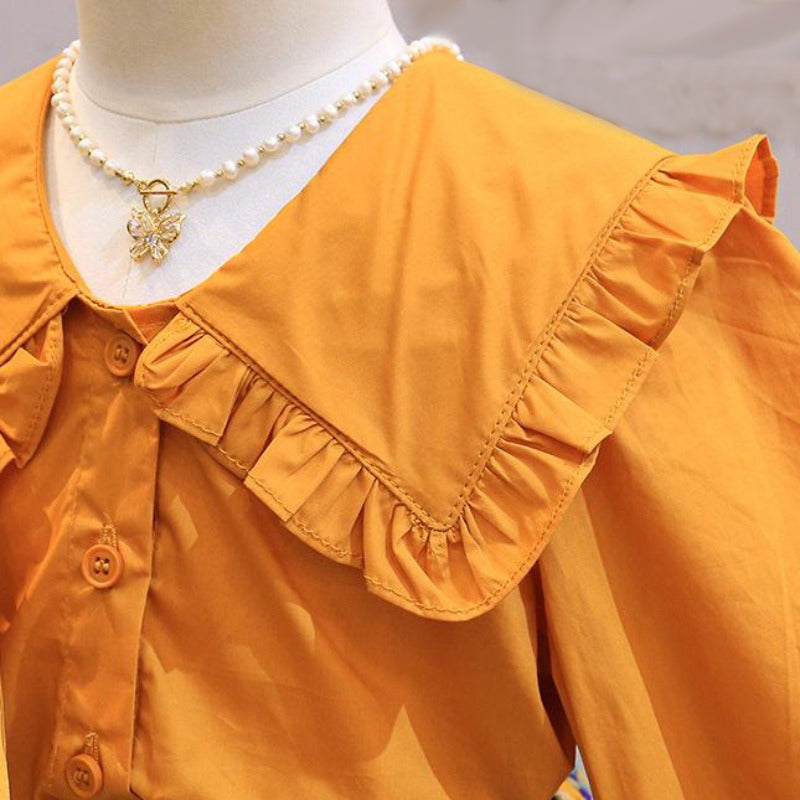 [363414] - Setelan Blouse Ootd Fashion Anak Perempuan - Motif Sunflower