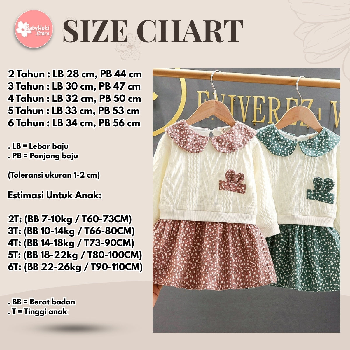 [363439] - Dress Model Sweater Anak Perempuan - Motif Little Spot