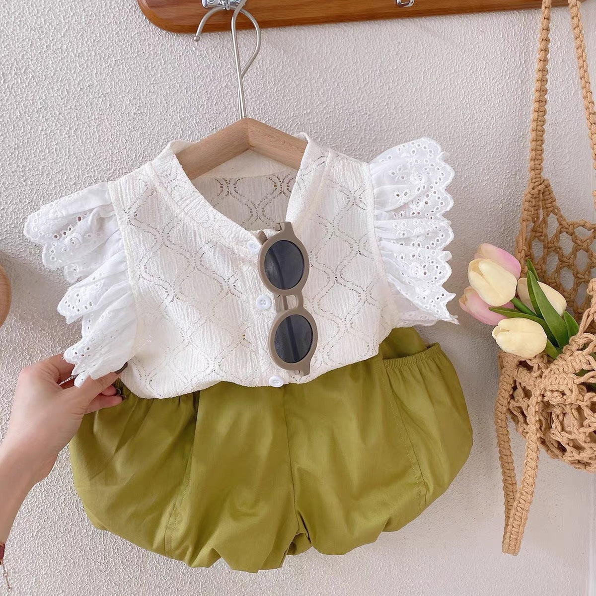 CLEARANCE SALE [Setelan] 6 Tahun BB 22-26kg One Set Pendek Anak Perempuan - SETSP363