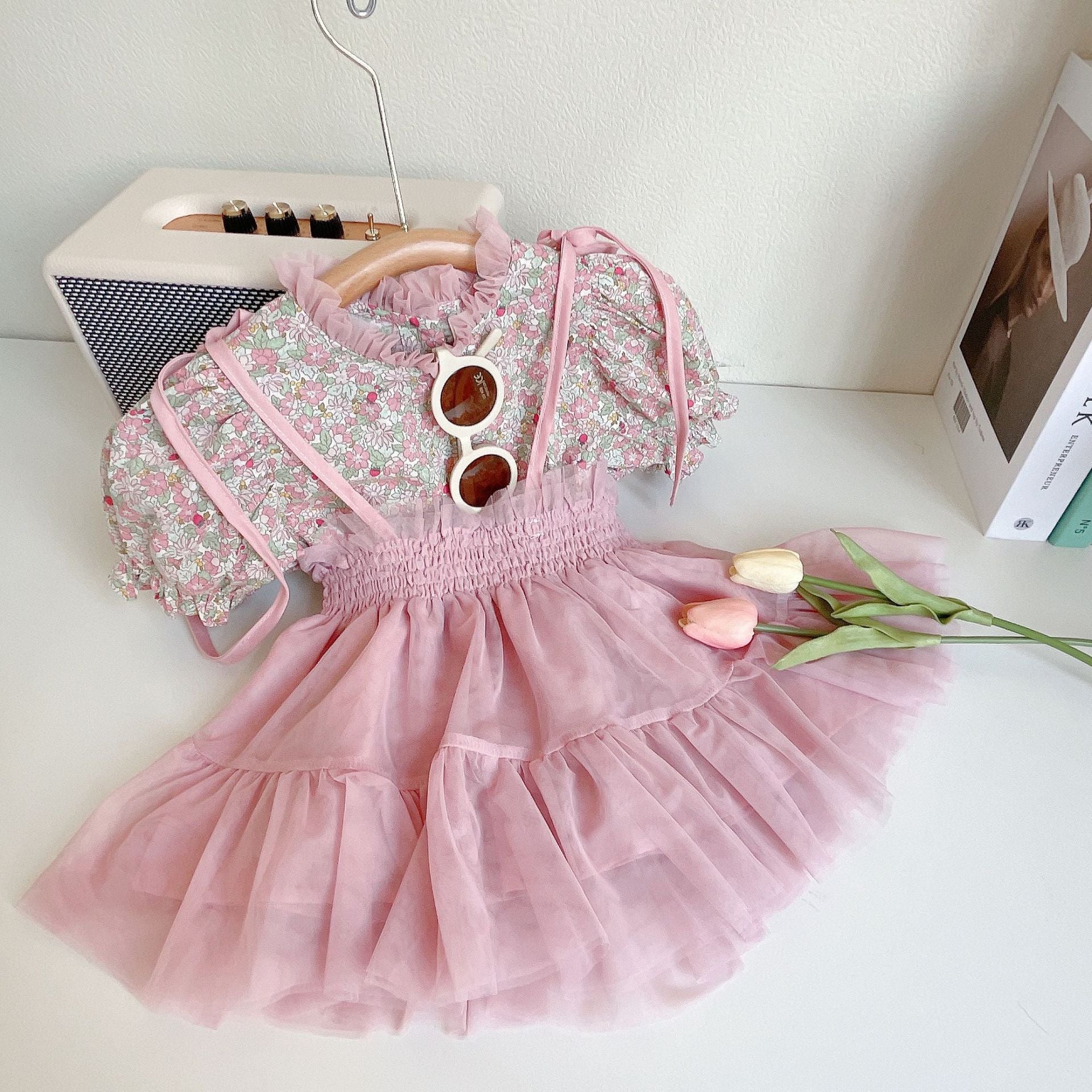 CLEARANCE SALE [Setelan] 9 Tahun BB 35-40kg One Set Pendek Anak Perempuan - SETSP363