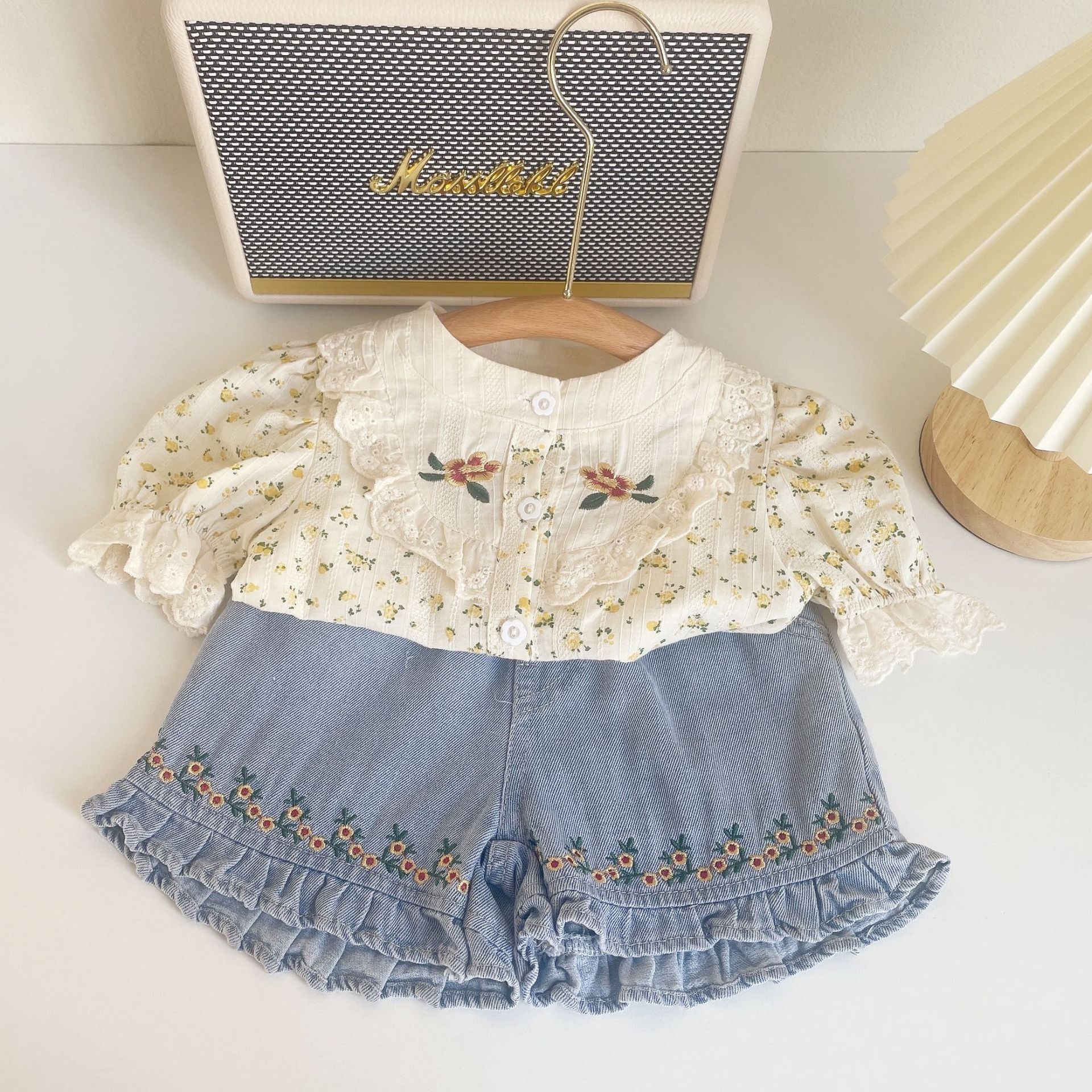 CLEARANCE SALE [Setelan] 8 Tahun BB 30-35kg One Set Pendek Anak Perempuan - SETSP363