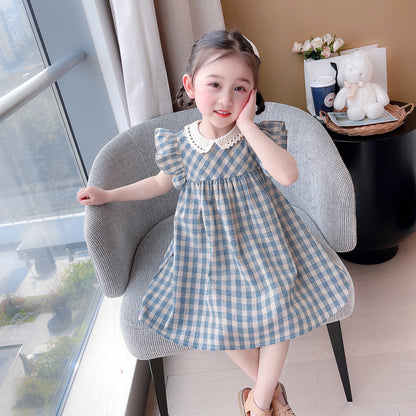 [363641] - Baju Dress Lengan Kutung Fashion Anak Perempuan - Motif Cryptic Box