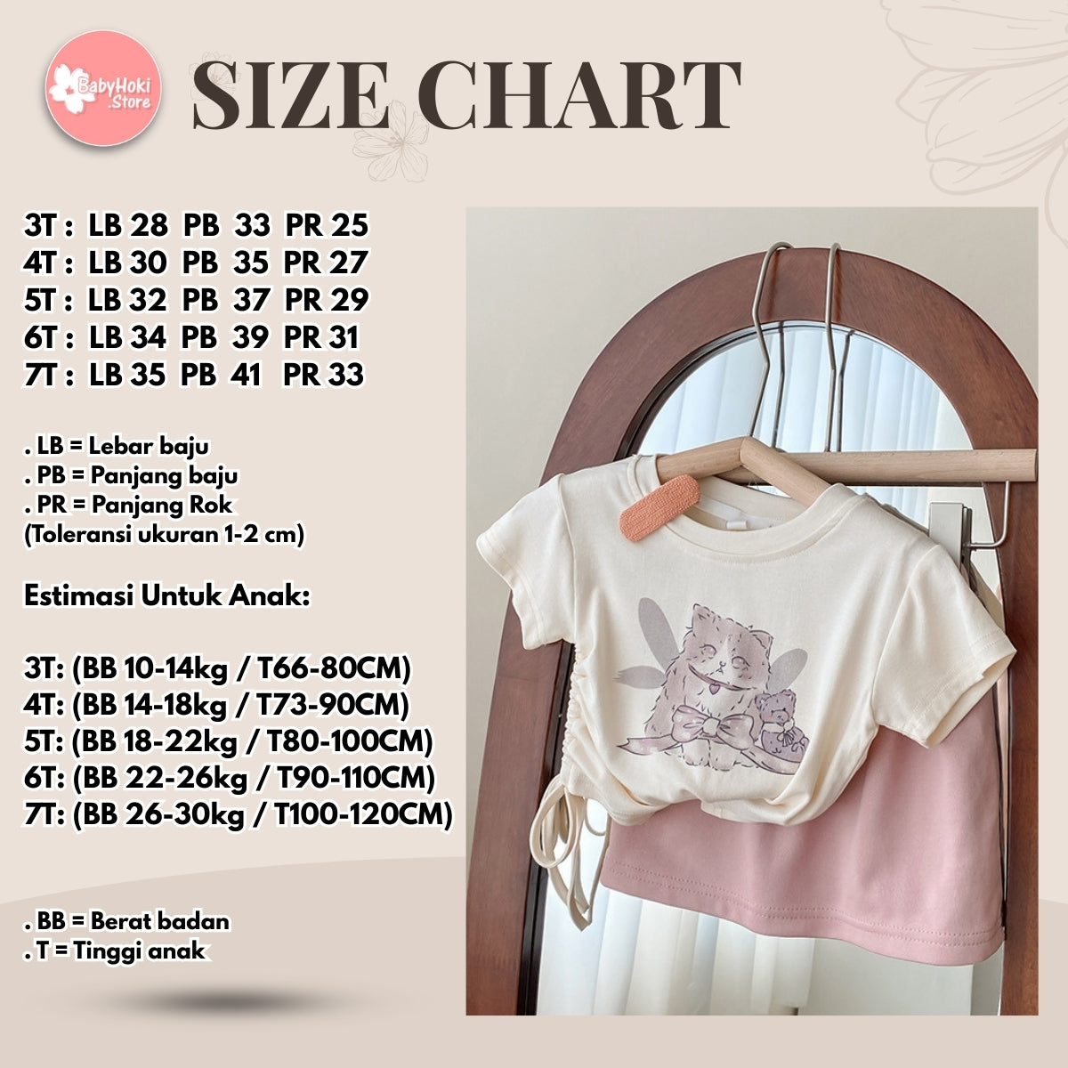 [363678] - Oneset 2in1 Casual Korea Look Baju Setelan Blouse Rok Fashion Anak Perempuan Cewek - Motif Rope Cataaaaa