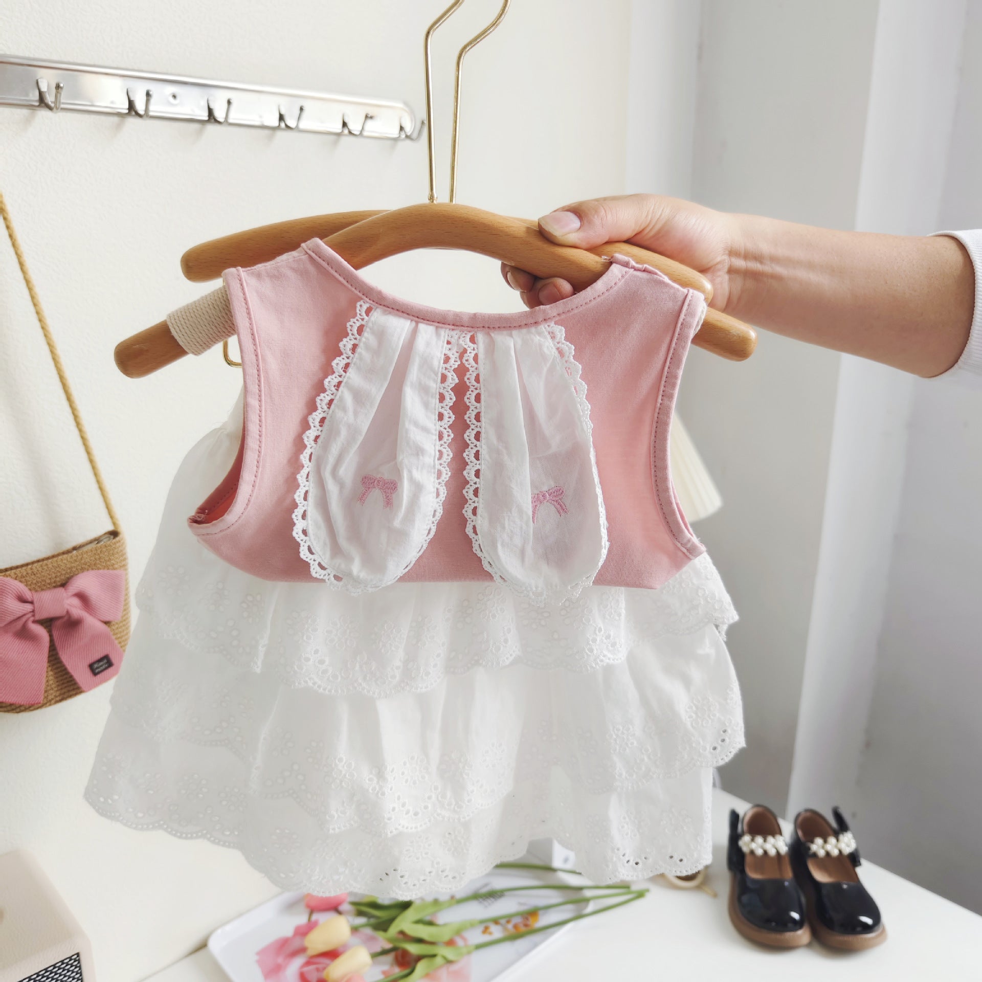 CLEARANCE SALE [Setelan] 7 Tahun BB 26-30kg One Set Pendek Anak Perempuan - SETSP363