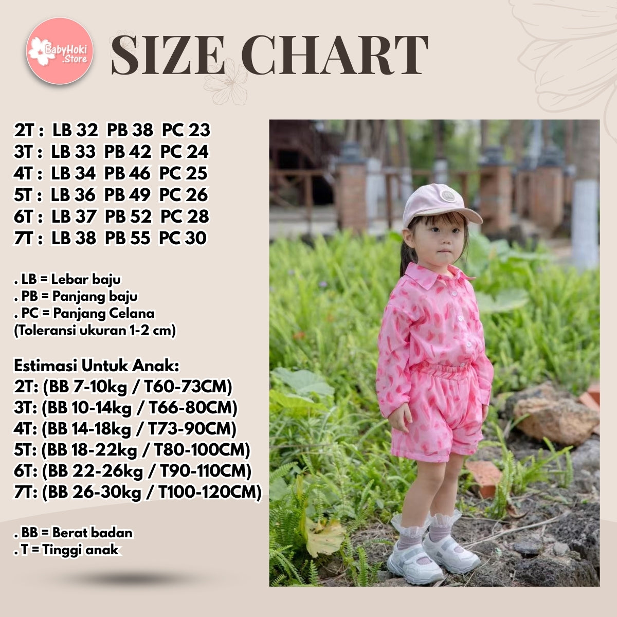 [363709] - One Set Korea Anak Cewek Baju Setelan Kemeja Panjang Celana Pendek Fashion Anak Cewek - Motif Faint Scene