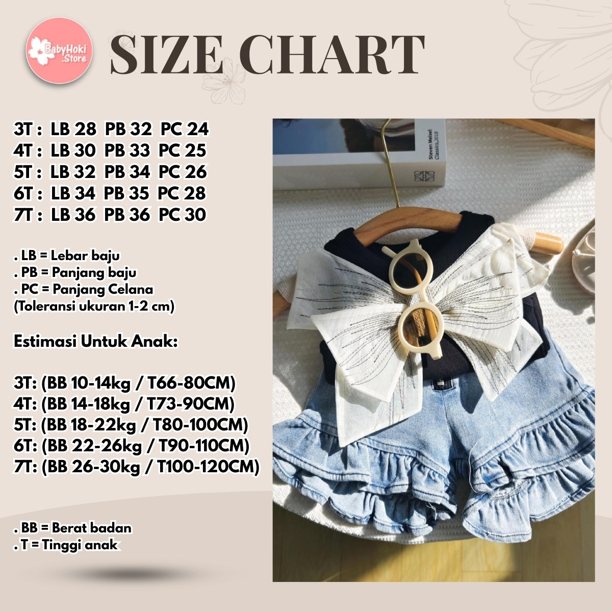 [363734] - Setelan Oneset Lucu Cantik Baju Fashion Tank Top Celana Pendek Jeans Fashion Anak Perempuan Cewek - Motif Big Ribbon