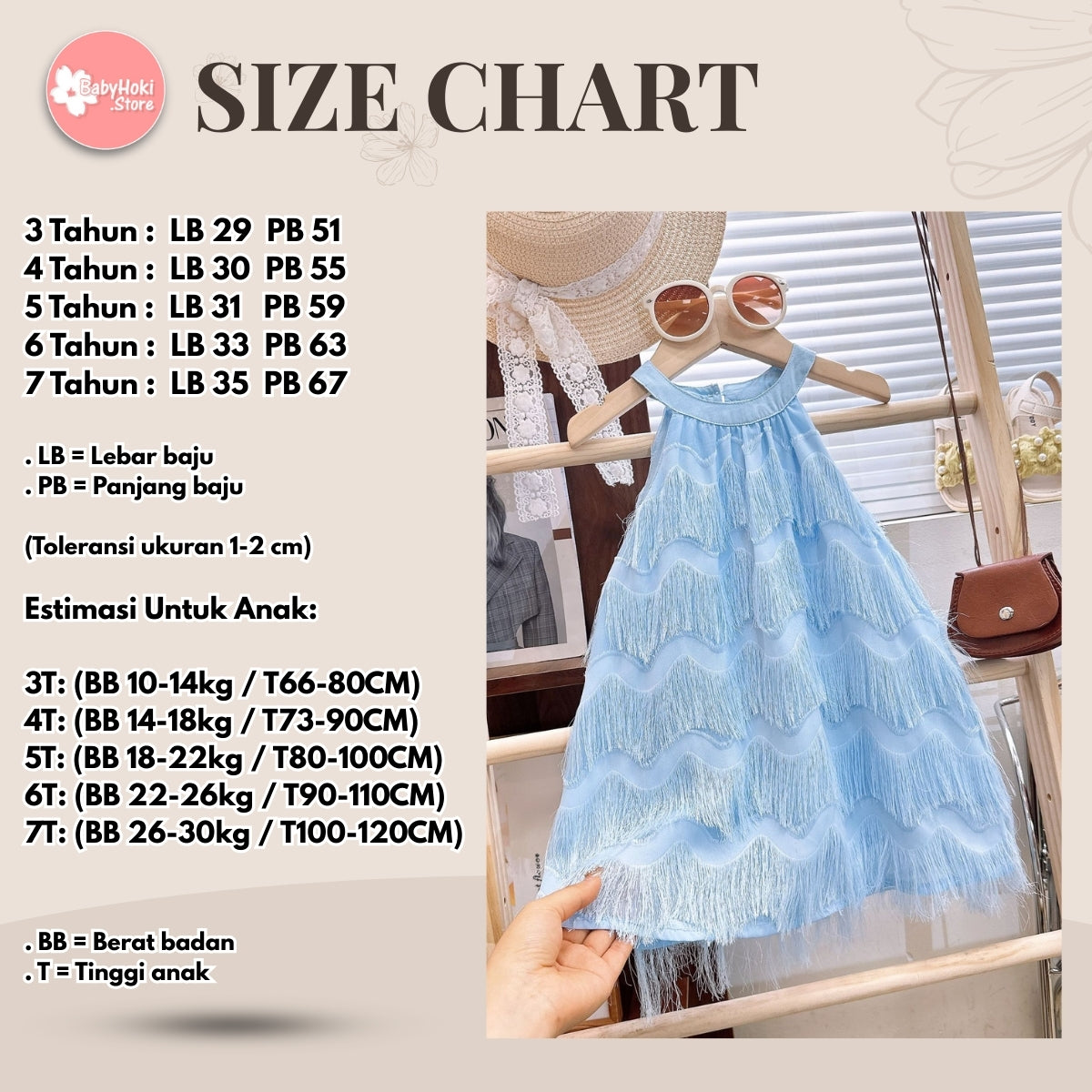 [363804] - Baju Dress Tanpa Lengan Fashion Anak Perempuan - Motif Wavy Fur