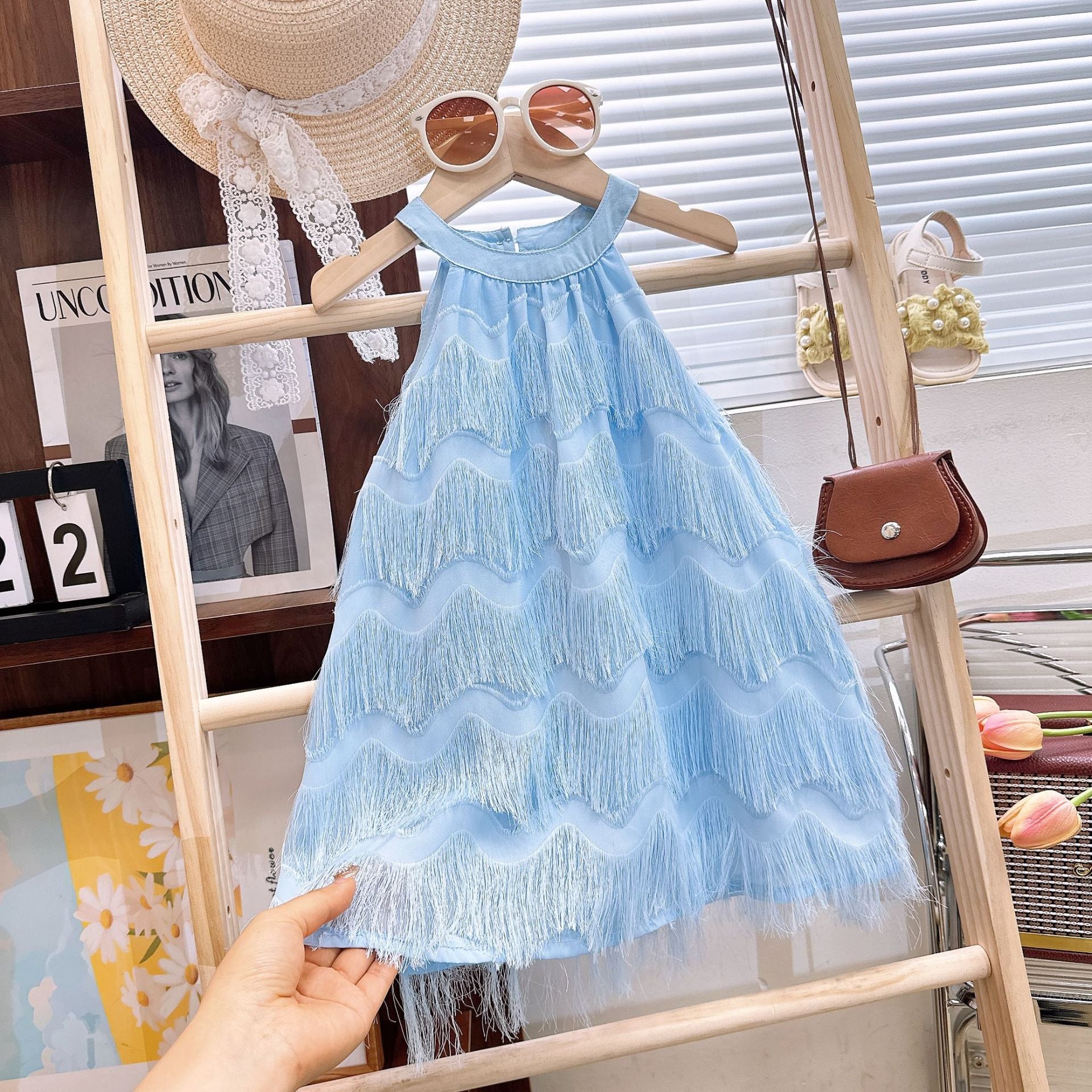 CLEARANCE SALE [Dress Lengan Kutung] 5 Tahun BB 18-22kg Gaun Anak Cewek Perempuan