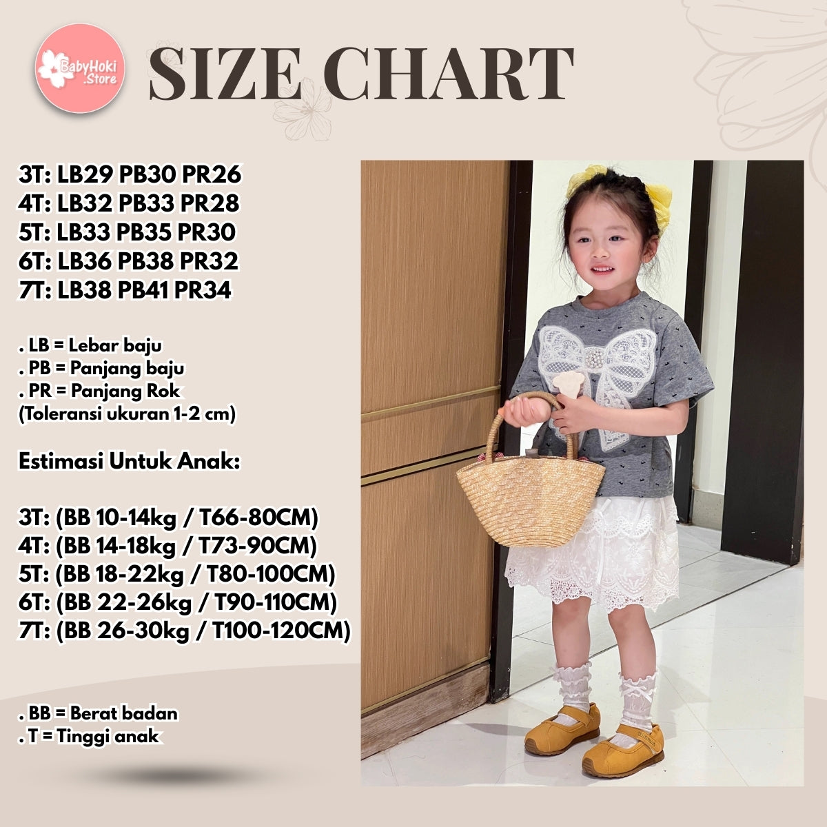 [363843] - Setelan Baju Atasan Kaos Lengan Pendek Bawahan Rok Renda Fashion Anak Perempuan - Motif Big Ribbon - BABYHOKI STORE - BABYHOKI STORE