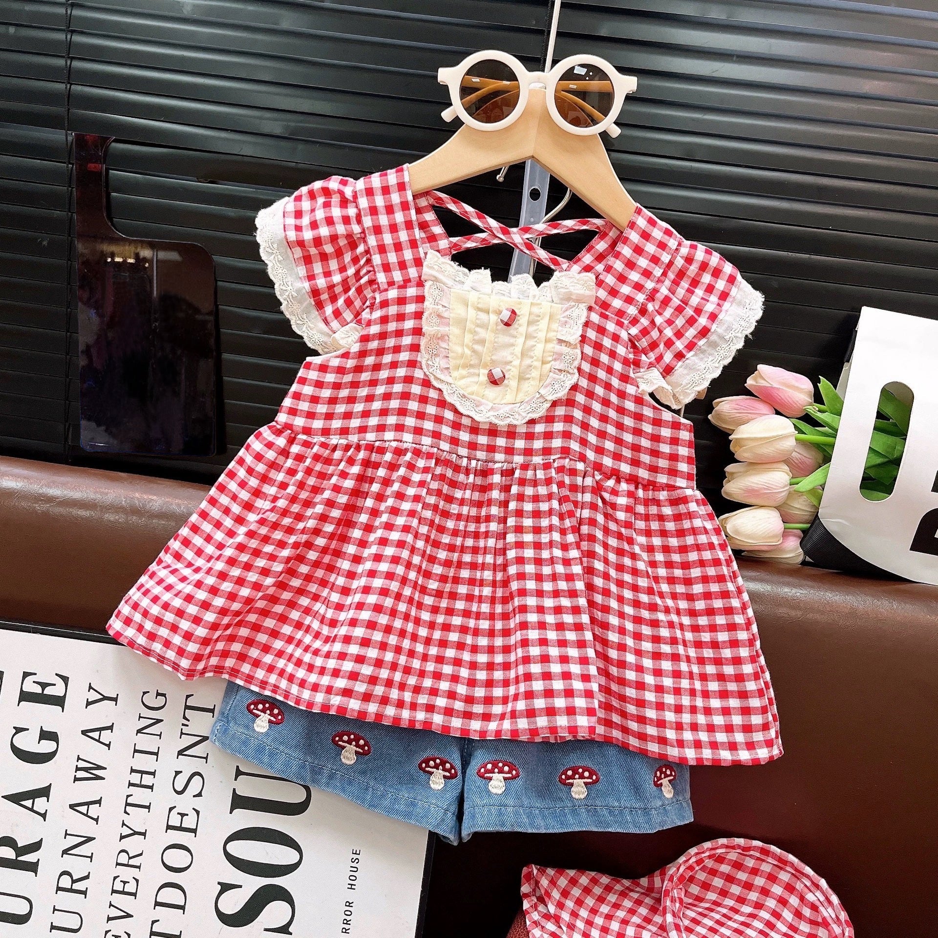CLEARANCE SALE [Setelan] 6 Tahun BB 22-26kg One Set Pendek Anak Perempuan - SETSP363