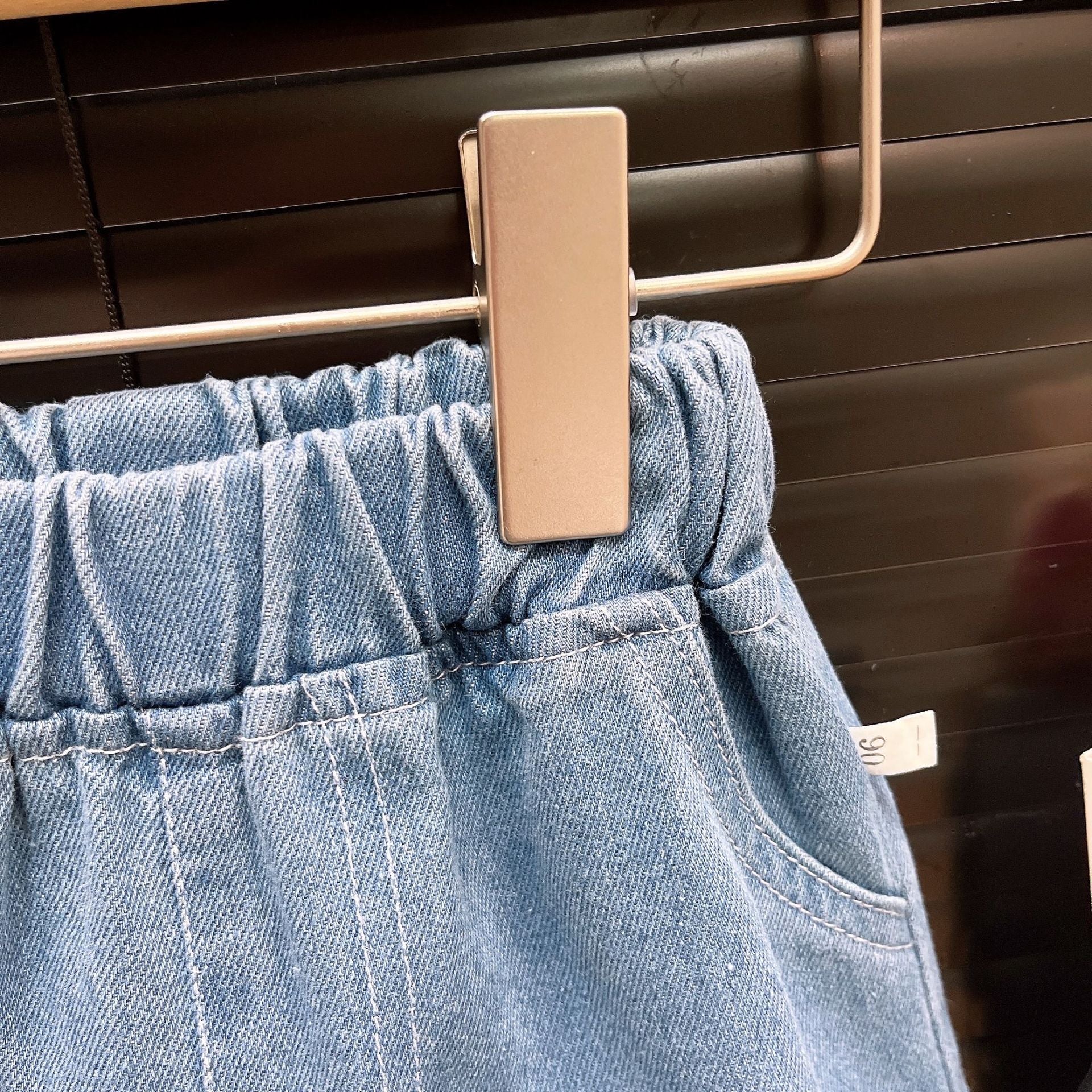 [363851] - Oneset Anak Cewek Baju Setelan Atasan Blouse Lengan Pendek Bawahan Celana Pendek Denim Fashion Anak Perempuan