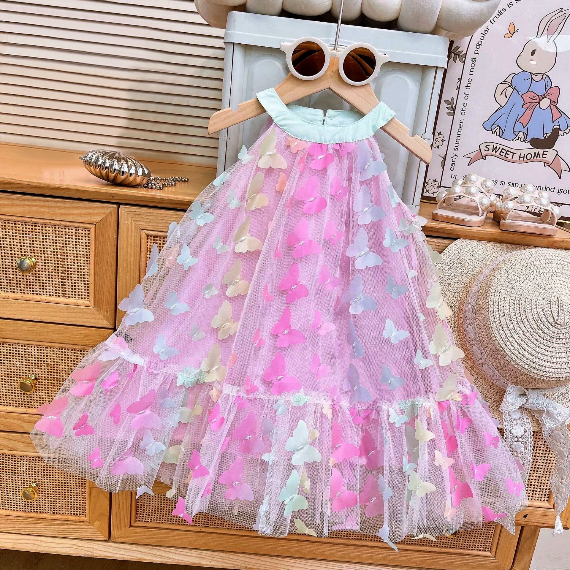 CLEARANCE SALE [Dress Lengan Kutung] 4 Tahun BB 14-18kg Gaun Anak Cewek Perempuan