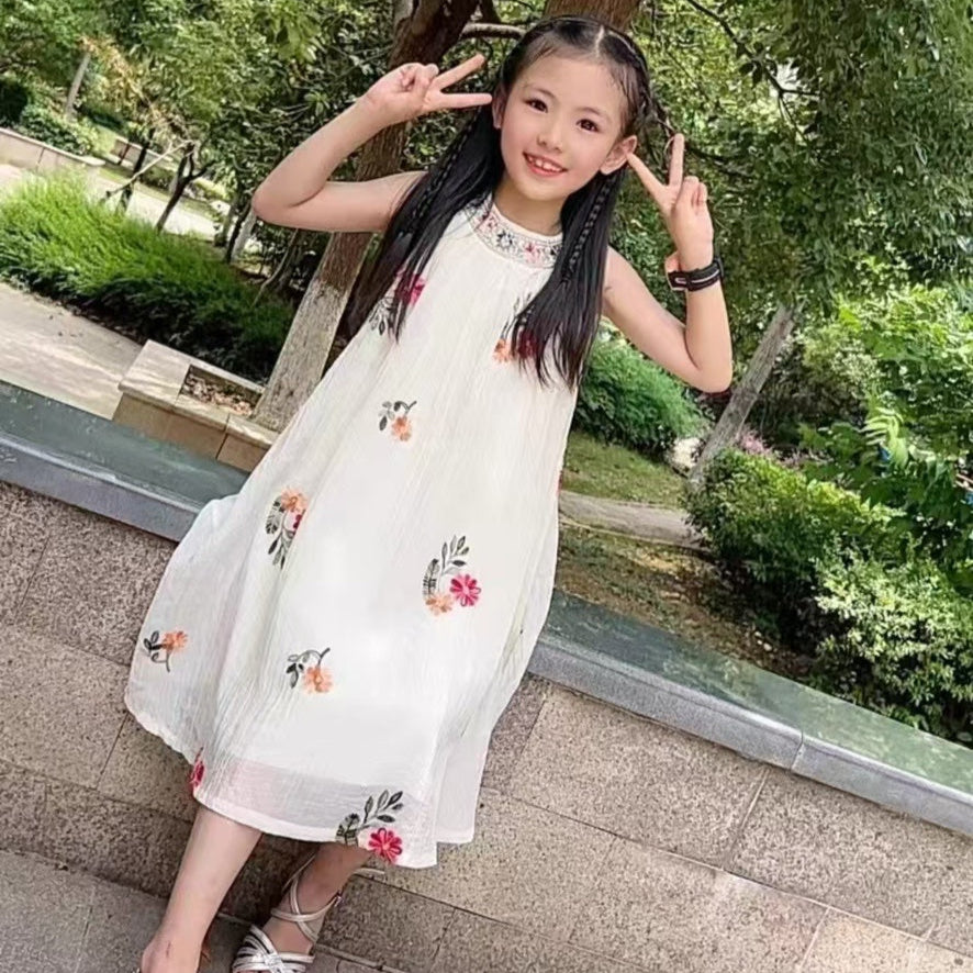 [363862] - Dress Atau Oneset Baju Setelan Atasan Tanpa Lengan Fashion Anak Perempuan - Motif Bunga