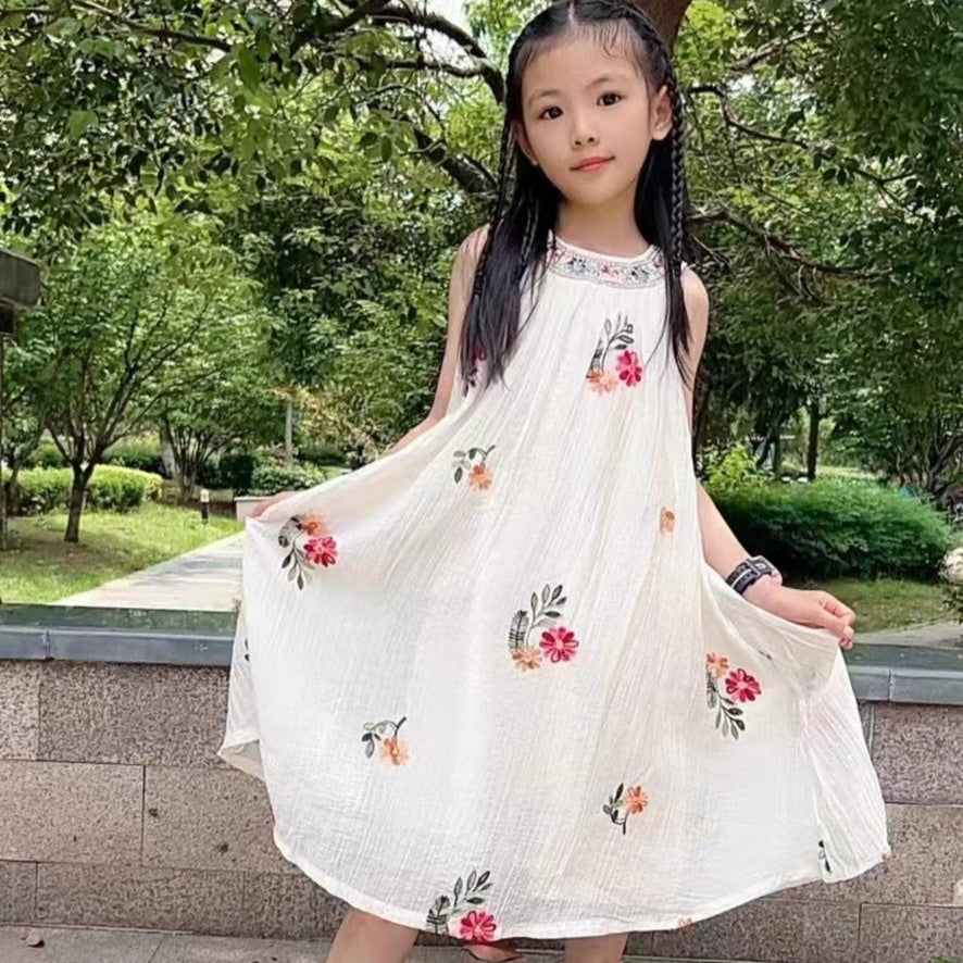 [363862] - Dress Atau Oneset Baju Setelan Atasan Tanpa Lengan Fashion Anak Perempuan - Motif Bunga