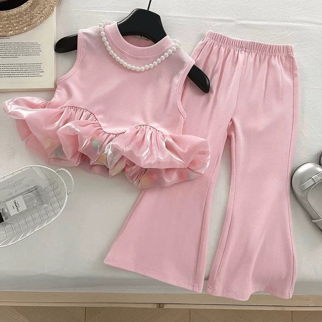 CLEARANCE SALE [Setelan Celana Panjang] 5 Tahun BB 18-22Kg One Set Anak Cewek Perempuan