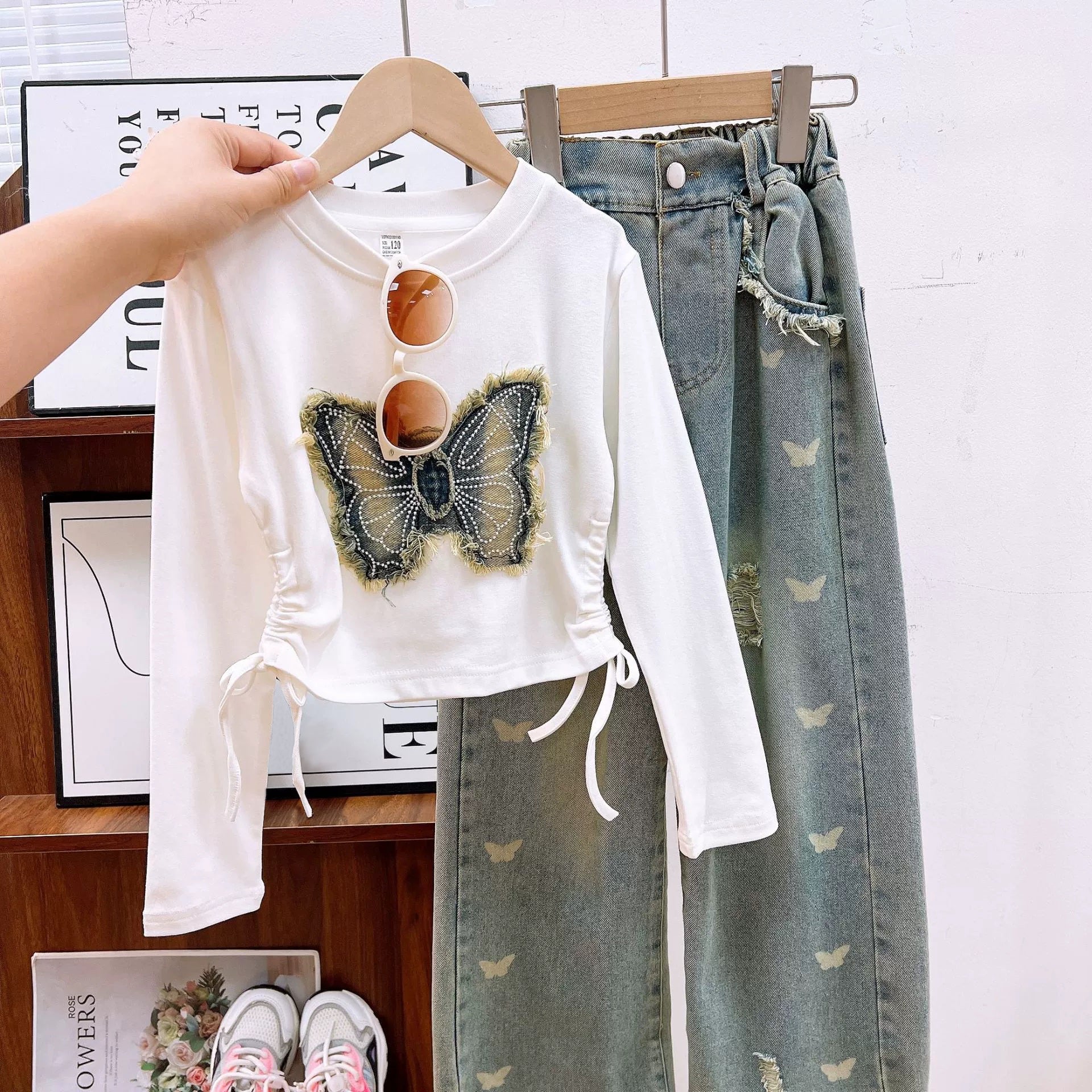 CLEARANCE SALE [Setelan Celana Panjang] 5 Tahun BB 18-22Kg One Set Anak Cewek Perempuan