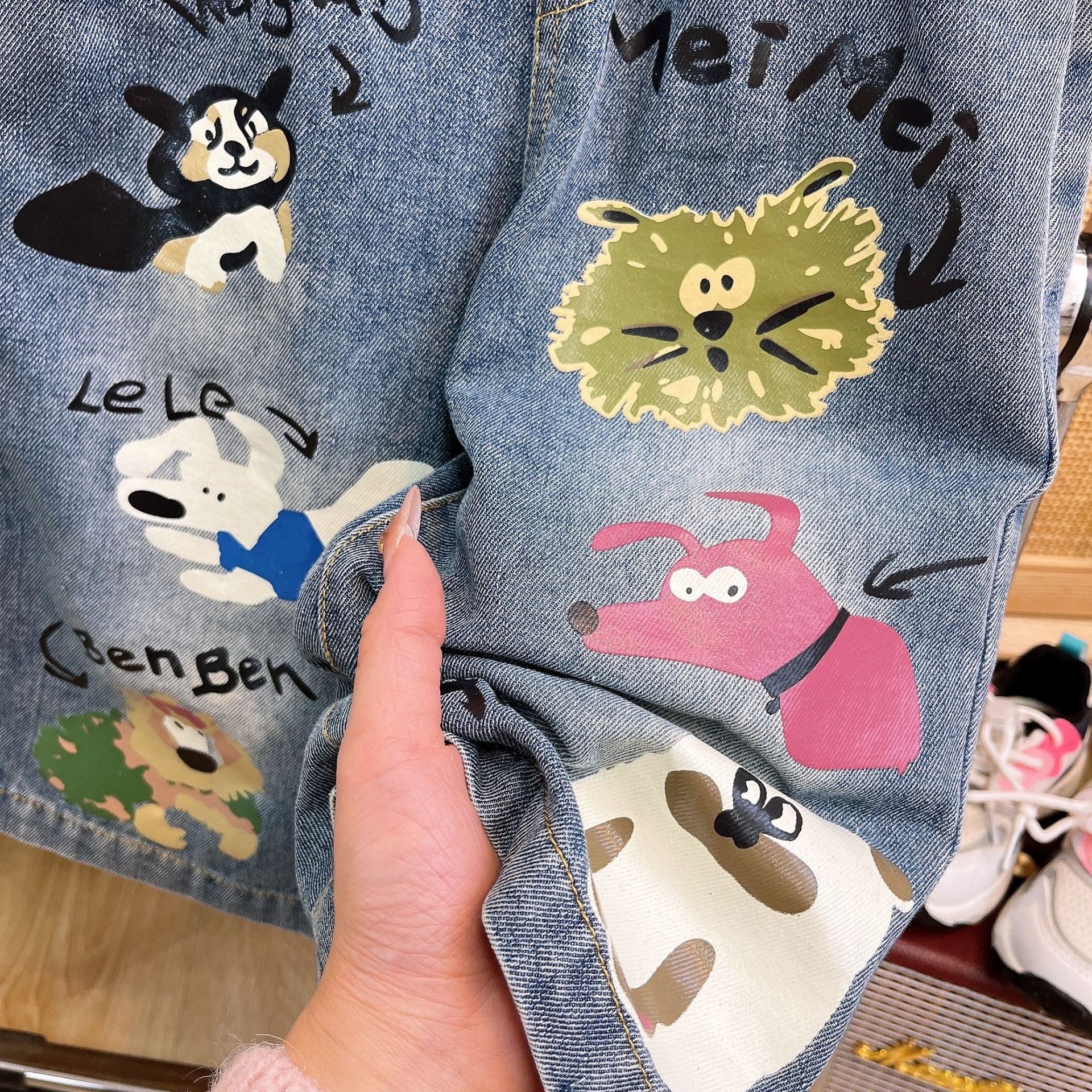[363891] - Baju Setelan Atasan Kaos Lengan Pendek Bawahan Celana Panjang Kulot Fashion Anak Perempuan - Motif Cute Animals