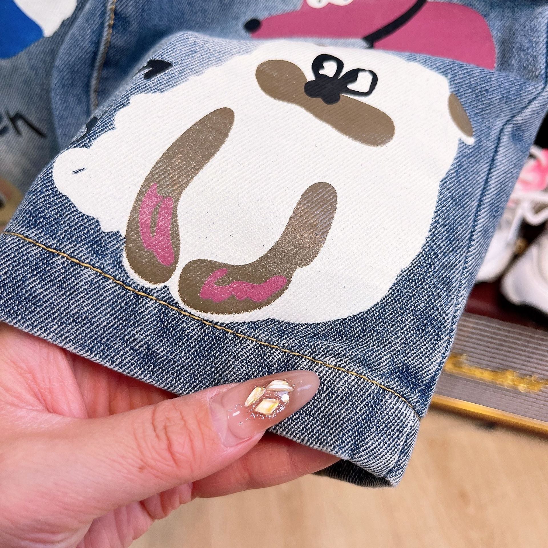 [363891] - Baju Setelan Atasan Kaos Lengan Pendek Bawahan Celana Panjang Kulot Fashion Anak Perempuan - Motif Cute Animals
