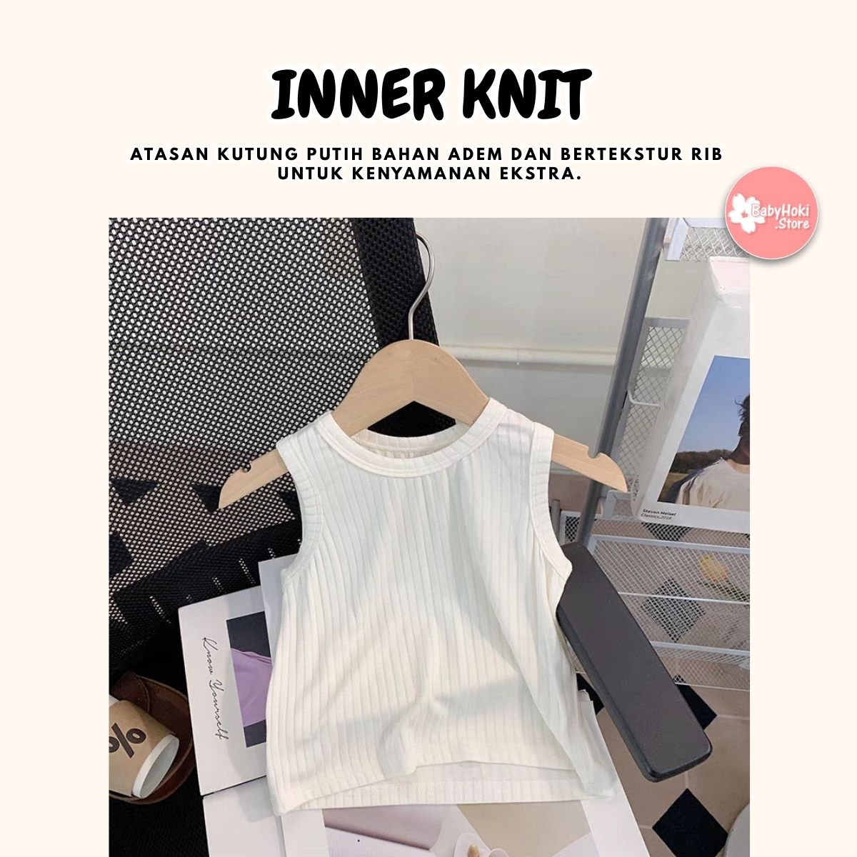 [363923] - One Set 3in1 Baju Setelan Atasan Lengan Kutung Vest Rompi Jeans Bawahan Celana Panjang Kulot Fashion Anak Cewek Perempuan - Motif Little Flower - BABYHOKI STORE