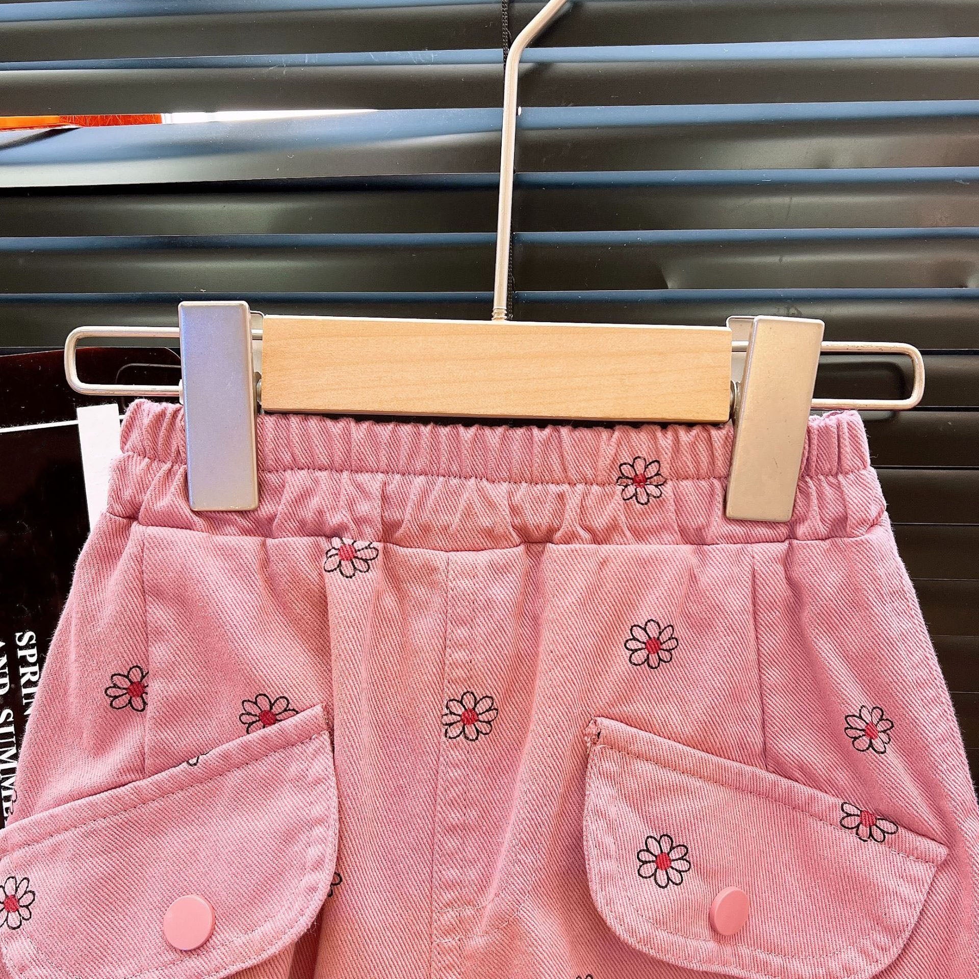 [363946] - One Set 2in1 Baju Setelan Atasan Jaket Jeans Lengan Panjang Bawahan Celana Panjang Jeans Fashion Korean Style Trendy Anak Cewek Perempuan - Motif Small Flower - BABYHOKI STORE - BABYHOKI STORE