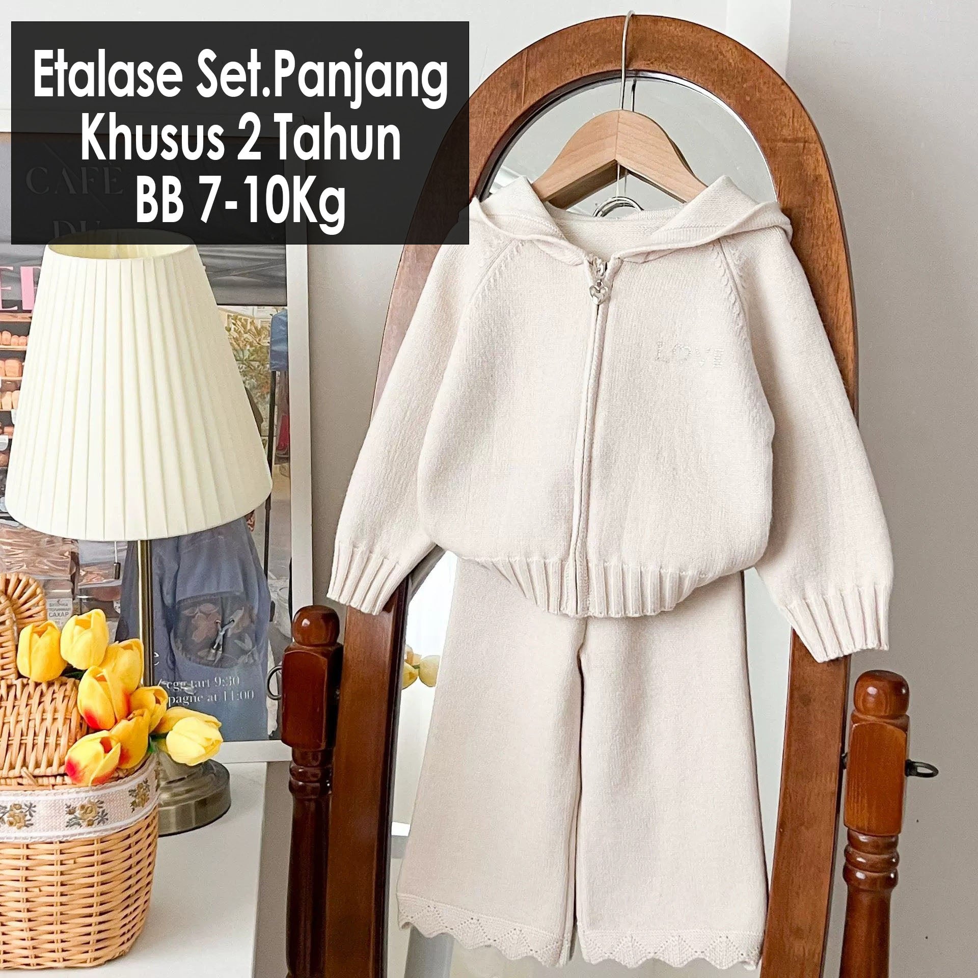 CLEARANCE SALE [Setelan Celana Panjang] 2 Tahun BB 7-10Kg One Set Anak Cewek Perempuan