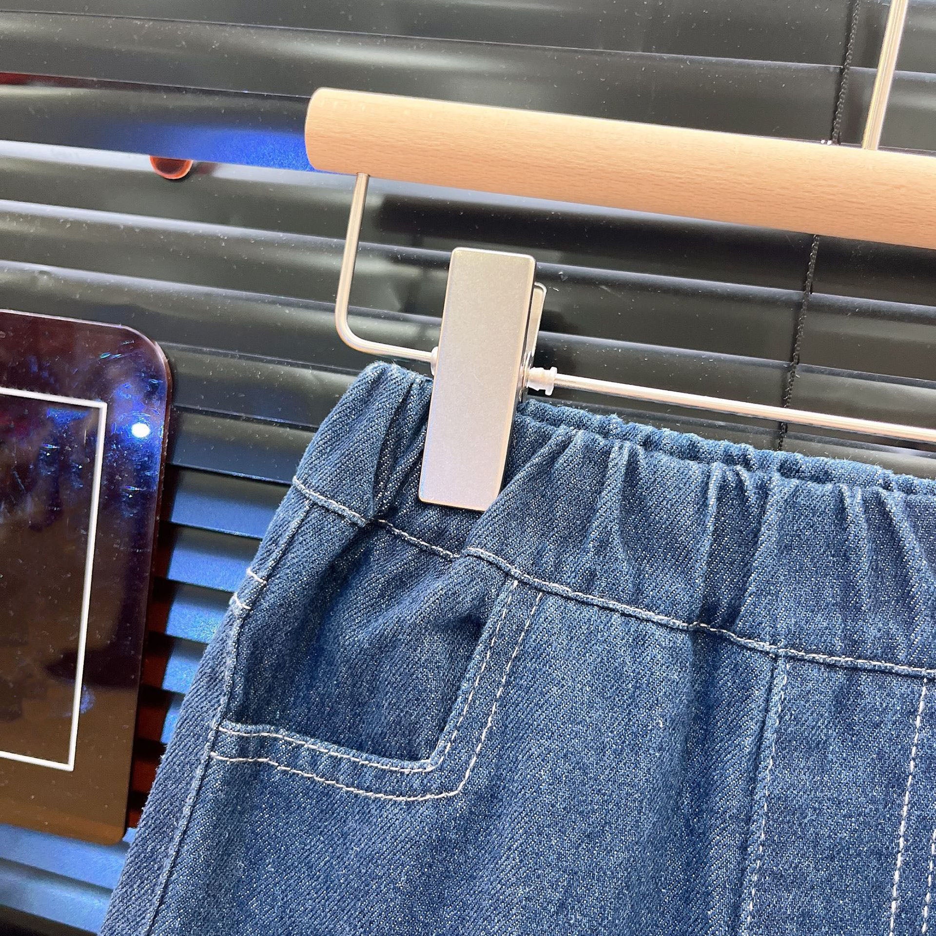 [363949] - One Set 2in1 Baju Setelan Atasan Jaket Jeans Lengan Panjang Bawahan Celana Panjang Jeans Kulot Fashion Korean Style Trendy Anak Cewek Perempuan - Motif Cute Lace - BABYHOKI STORE - BABYHOKI STORE