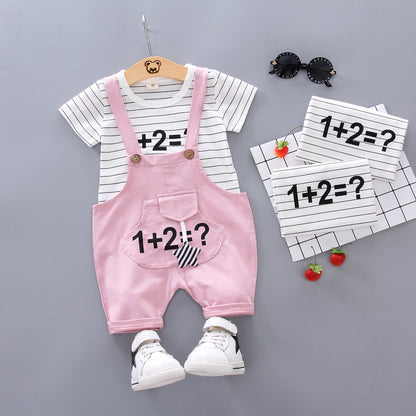 [368156] - Setelan Keren Overall Anak - Motif Learn to Count