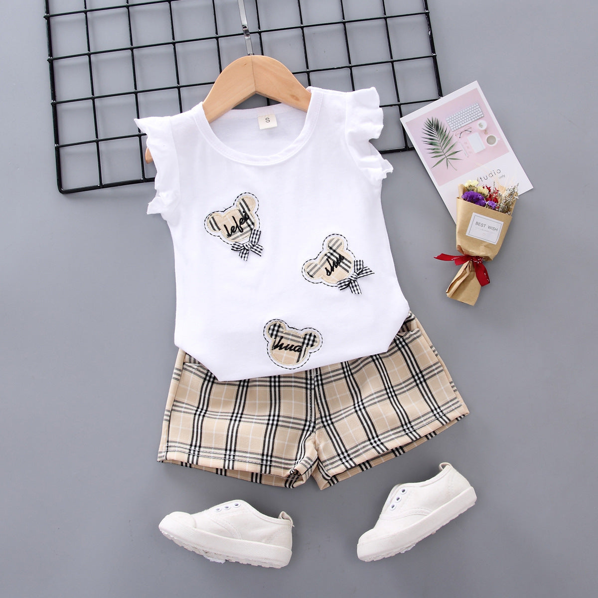 CLEARANCE SALE [Setelan Pendek] 3 Tahun BB 10-14Kg One Set Anak Cewek Perempuan DLL