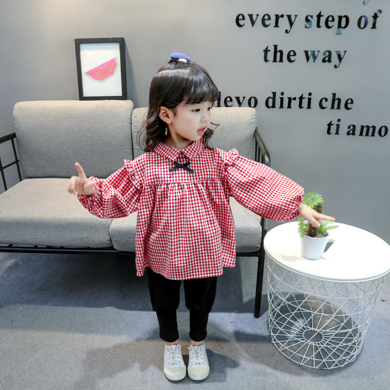 [368308] - Setelan Fashion Anak Perempuan - Motif Gingham Fashion