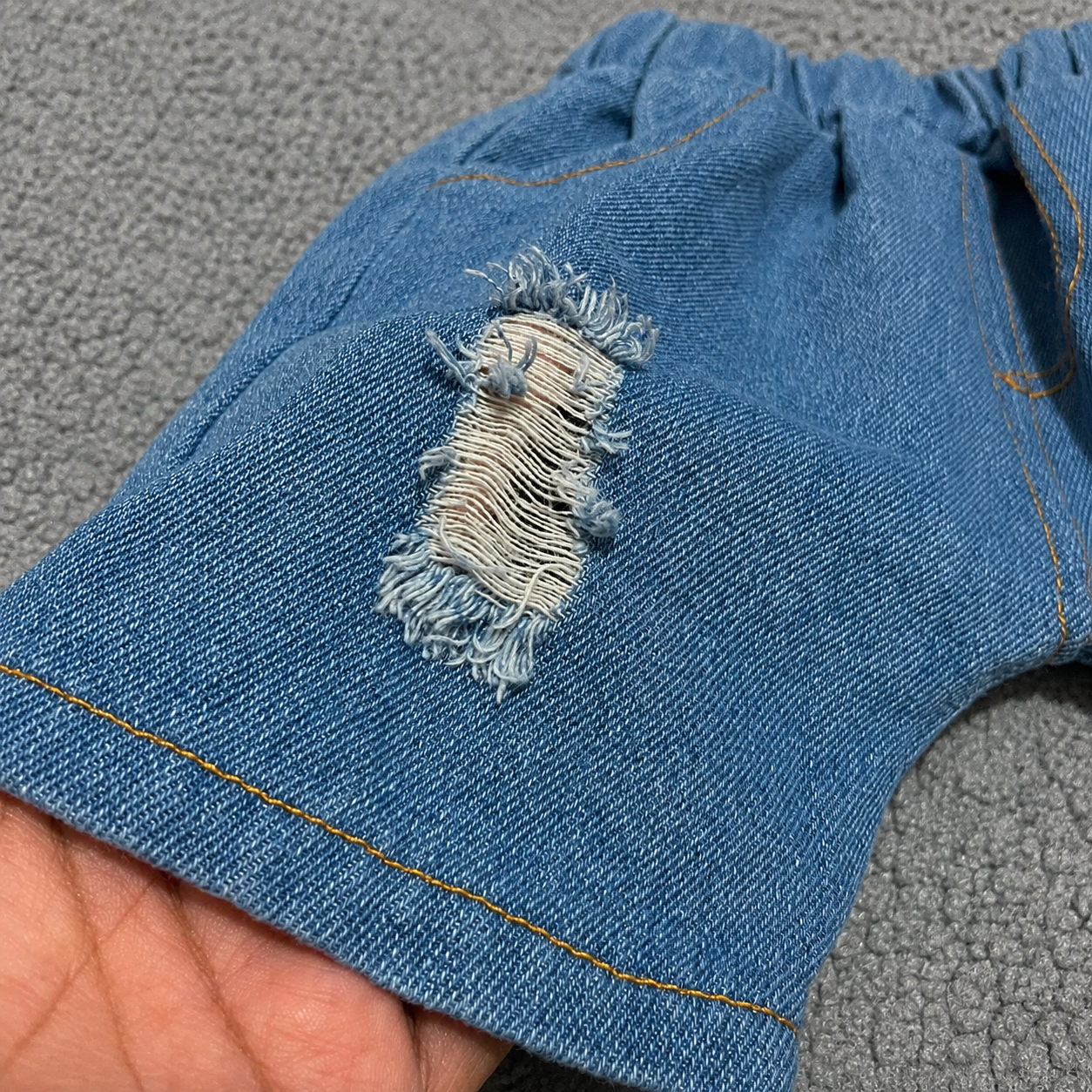 [368594] - Bawahan Celana Pendek Jeans Anak Laki Laki Style Trendi - Motif Rips