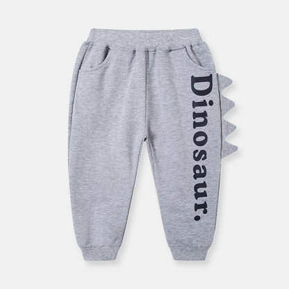 [370206] - Bawahan Jogger / Celana Santai Anak - Motif Dinosaur 3D