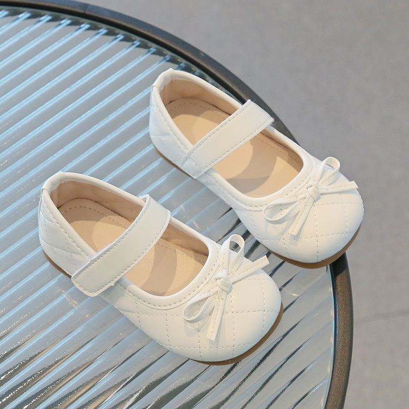 [381260 Size 21-30] - Sepatu Sandal Shoes Slip-on Anak Perempuan - Motif Ribbon Knit