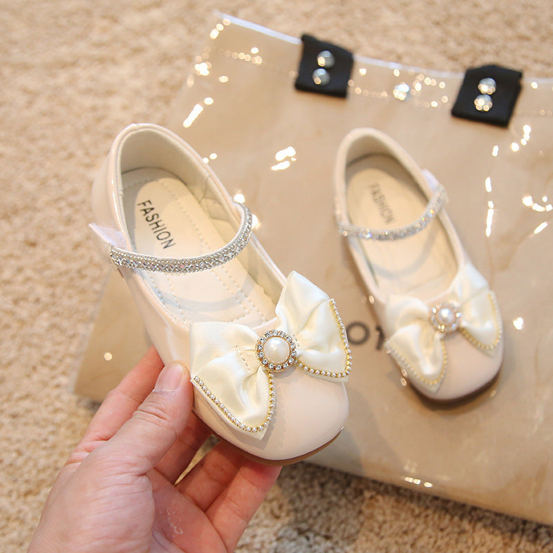 [381261 Size 21-36] - Sepatu Shoes Slip On Anak Perempuan - Motif Sparkling Pearl