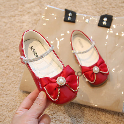 [381261 Size 21-36] - Sepatu Shoes Slip On Anak Perempuan - Motif Sparkling Pearl