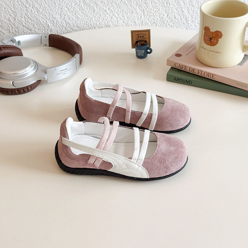 [381264 Size 21-35] - Sepatu Flat Slip On Sporty Anak Perempuan - Motif Basic Colour - BABYHOKI STORE