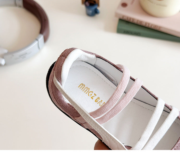 [381264 Size 21-35] - Sepatu Flat Slip On Sporty Anak Perempuan - Motif Basic Colour - BABYHOKI STORE