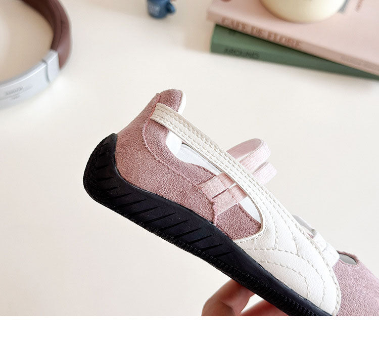 [381264 Size 21-35] - Sepatu Flat Slip On Sporty Anak Perempuan - Motif Basic Colour - BABYHOKI STORE