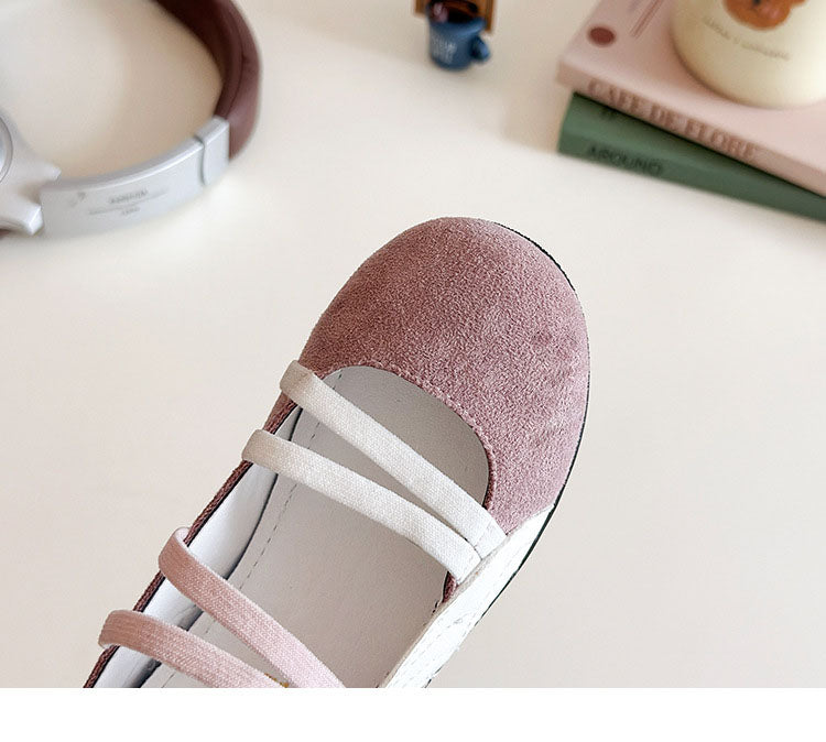 [381264 Size 21-35] - Sepatu Flat Slip On Sporty Anak Perempuan - Motif Basic Colour - BABYHOKI STORE