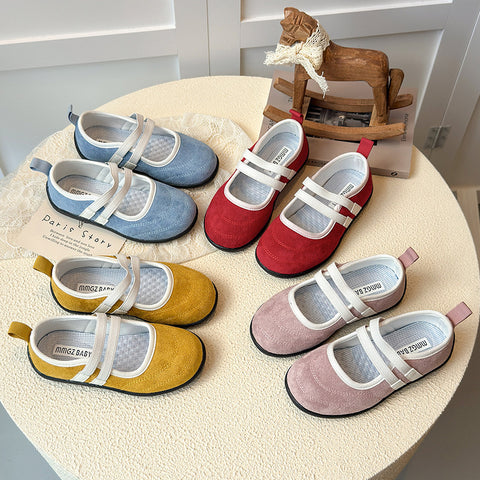 [381265 Size 21-35] - Sepatu Flat Slip On Sport Shoes Anak Perempuan Cewek - Motif Basic Colour - BABYHOKI STORE