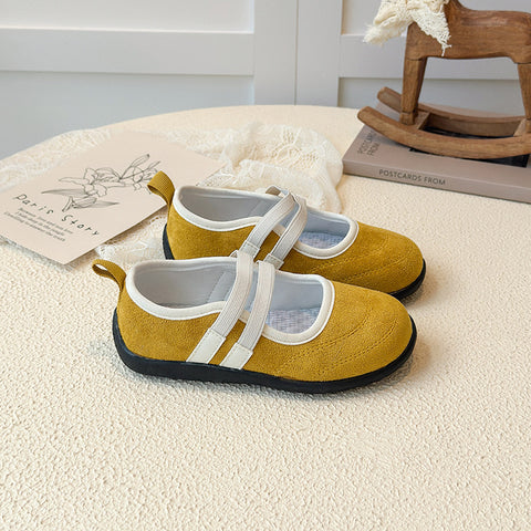 [381265 Size 21-35] - Sepatu Flat Slip On Sport Shoes Anak Perempuan Cewek - Motif Basic Colour - BABYHOKI STORE - BABYHOKI STORE